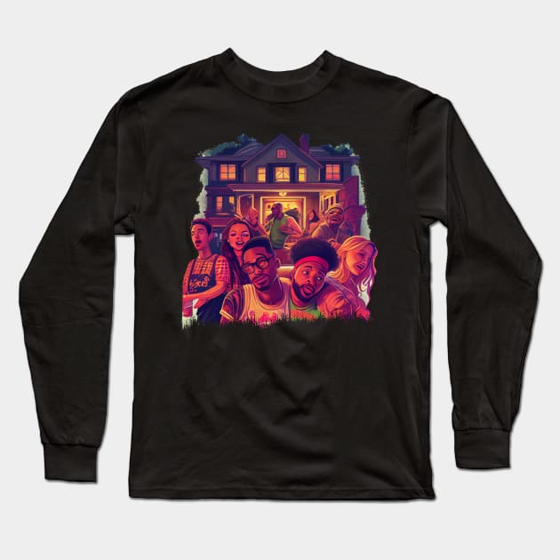 House party Long Sleeve T-Shirt by Pixy Official